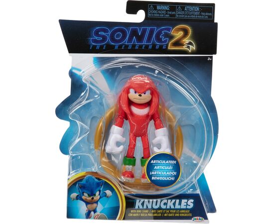 Фигурка Sonic the Hedgehog 2 W2 с артикуляцией - Наклз 10 см (41496i), изображение 6 Фигурка Sonic the Hedgehog 2 W2 с артикуляцией - Наклз 10 см (41496i), изображение 6