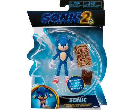 Фигурка Sonic the Hedgehog 2 W2 с артикуляцией – Соник 10 см (41495i), изображение 6 Фигурка Sonic the Hedgehog 2 W2 с артикуляцией – Соник 10 см (41495i), изображение 6