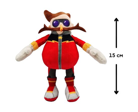 М'яка іграшка Sonic Prime на кліпсі – Доктор Еґман 15 см (SON7004E), зображення 2 М'яка іграшка Sonic Prime на кліпсі – Доктор Еґман 15 см (SON7004E), зображення 2