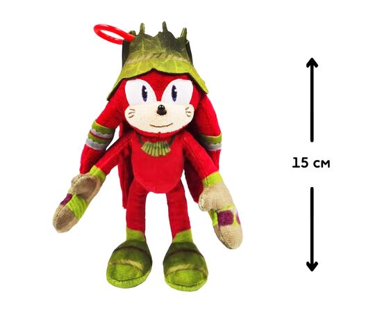 Мягкая игрушка Sonic Prime на клипсе – Наклз 15 см (SON7004D), изображение 2 Мягкая игрушка Sonic Prime на клипсе – Наклз 15 см (SON7004D), изображение 2