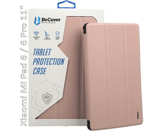 Чехол для планшета BeCover TPU Edge stylus mount Xiaomi Mi Pad 6 / 6 Pro 11" Rose Gold (709557)