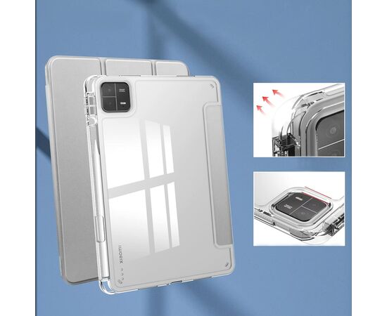 Чехол для планшета BeCover TPU Edge stylus mount Xiaomi Mi Pad 6 / 6 Pro 11" Sliver (709560), изображение 4 Чехол для планшета BeCover TPU Edge stylus mount Xiaomi Mi Pad 6 / 6 Pro 11" Sliver (709560), изображение 4