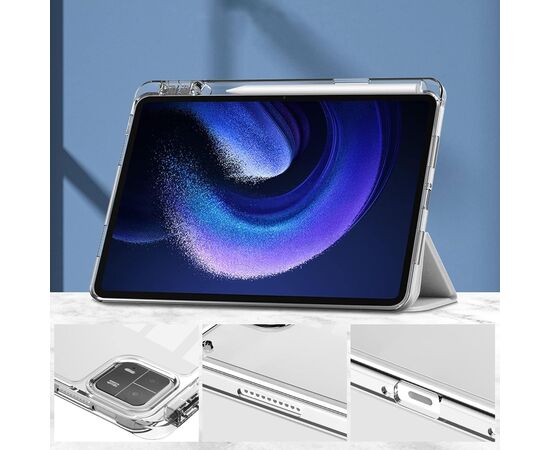 Чехол для планшета BeCover TPU Edge stylus mount Xiaomi Mi Pad 6 / 6 Pro 11" Sliver (709560), изображение 5 Чехол для планшета BeCover TPU Edge stylus mount Xiaomi Mi Pad 6 / 6 Pro 11" Sliver (709560), изображение 5