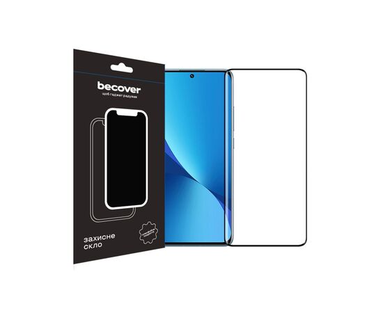 Стекло защитное BeCover Xiaomi Redmi 12 Black (709610)