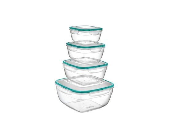 Пищевой контейнер Irak Plastik Fresh квадратний 0,6 л прозорий (5287), изображение 3 Пищевой контейнер Irak Plastik Fresh квадратний 0,6 л прозорий (5287), изображение 3