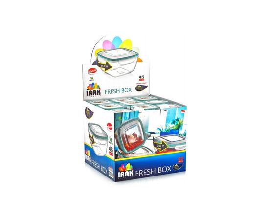 Пищевой контейнер Irak Plastik Fresh квадратний 0,6 л прозорий (5287), изображение 5 Пищевой контейнер Irak Plastik Fresh квадратний 0,6 л прозорий (5287), изображение 5