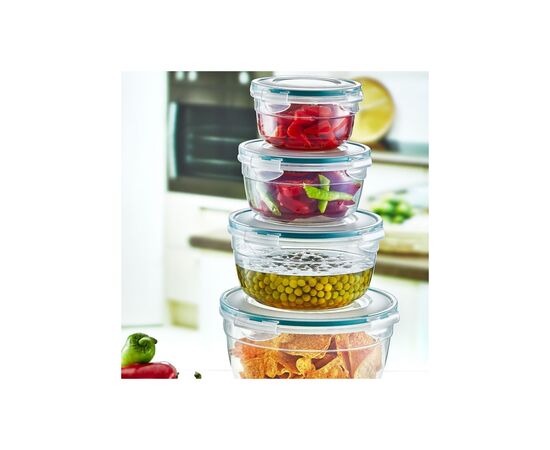 Пищевой контейнер Irak Plastik Fresh круглий 1,5 л прозорий (5226), изображение 3 Пищевой контейнер Irak Plastik Fresh круглий 1,5 л прозорий (5226), изображение 3