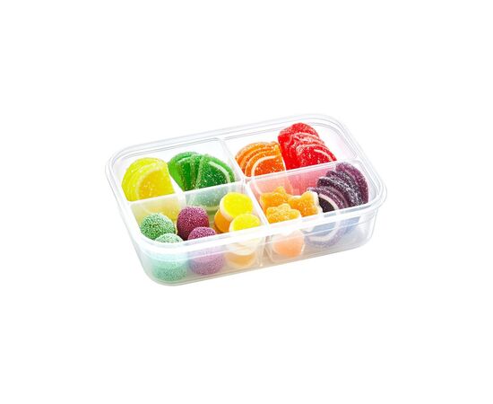 Пищевой контейнер Irak Plastik Fresh прямокутний 1 л 4 відсіки (5243), изображение 3 Пищевой контейнер Irak Plastik Fresh прямокутний 1 л 4 відсіки (5243), изображение 3