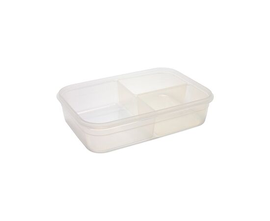 Пищевой контейнер Irak Plastik Fresh прямокутний 1 л 3 відсіки (5242), изображение 2 Пищевой контейнер Irak Plastik Fresh прямокутний 1 л 3 відсіки (5242), изображение 2