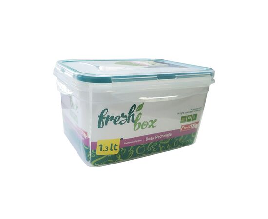 Пищевой контейнер Irak Plastik Fresh прямокутний 1,3 л прозорий (6453), изображение 2