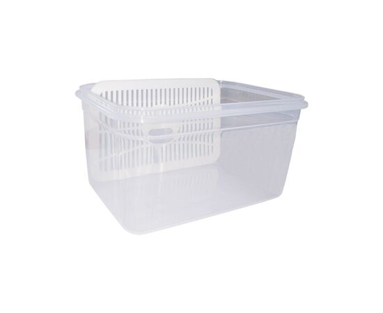 Пищевой контейнер Irak Plastik Fresh прямокутний 1,3 л прозорий (6453), изображение 3