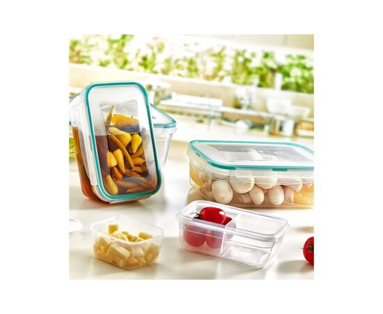 Пищевой контейнер Irak Plastik Fresh прямокутний 1,4 л прозорий (6450), изображение 4