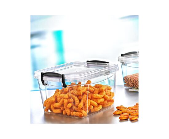 Пищевой контейнер Irak Plastik Sweet квадратний 1,2 л прозорий (5332), изображение 2