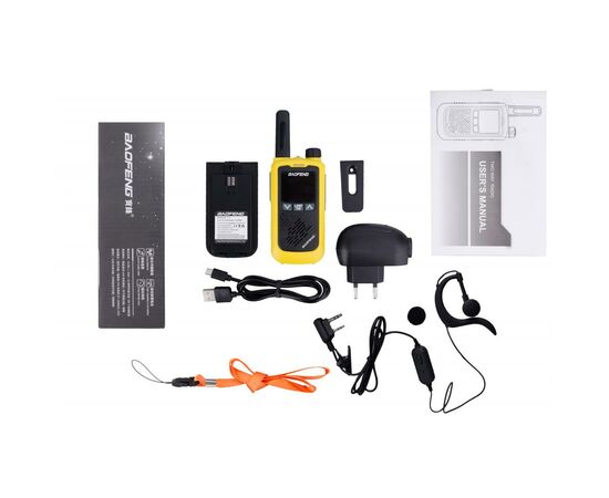 Портативная рация Baofeng BF-T17 Yellow (BFT17Y), изображение 6 Портативная рация Baofeng BF-T17 Yellow (BFT17Y), изображение 6