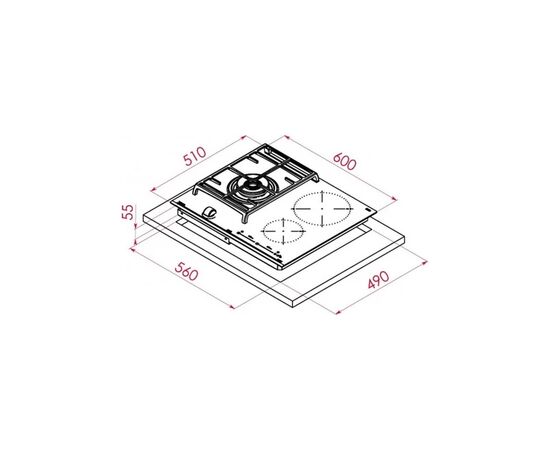 Варочная поверхность Teka JZC 63312 ABN BK 112570149, изображение 5 Варочная поверхность Teka JZC 63312 ABN BK 112570149, изображение 5