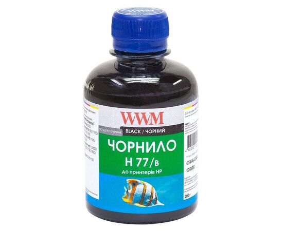 Чернила WWM HP №177 84 black 200ml (H77/B)