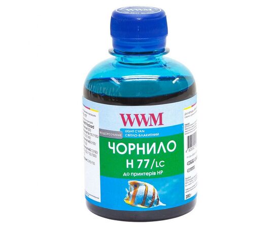 Чернила WWM HP №177 85 Light Cyan (H77/LC)