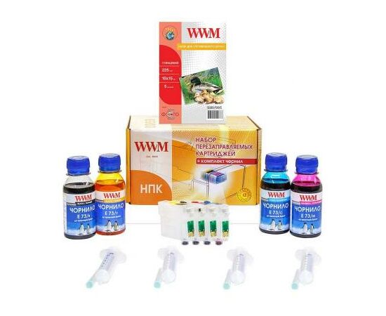 Комплект перезаправляемых картриджей WWM Epson C79/TX200/TX209/ TX400/ TX409 (RC.T073N)
