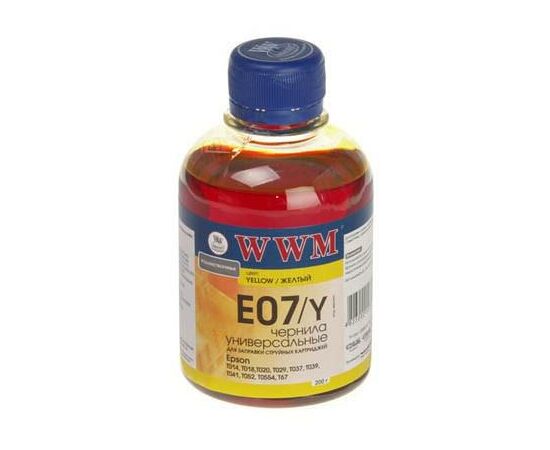 Чорнило WWM EPSON Stylus Universal Yellow (E07/Y)