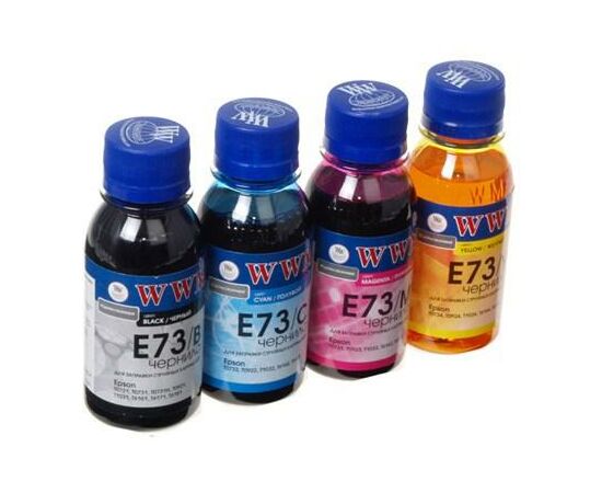 Чернила WWM EPSON CX3700/TX119/TX419/TX209 B/C/M/Y SET (E73SET-2)