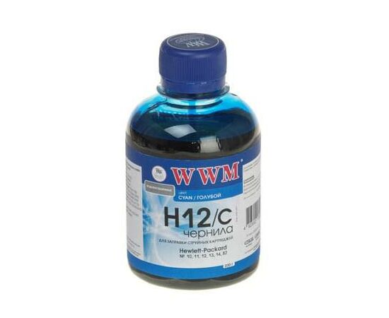 Чорнило WWM HP №10/ 11/12/13/14/82 (Cyan) (H12/C)