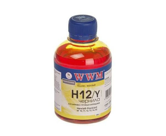 Чернила WWM HP №10/ 11/12/13/14/82 (Yellow) (H12/Y)