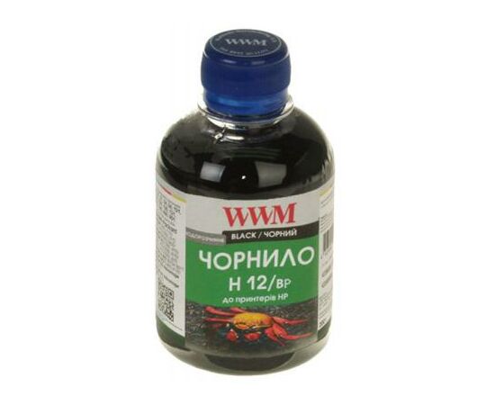 Чернила WWM HP №10/11/12 200г Black 200г pigmented (H12/BP)
