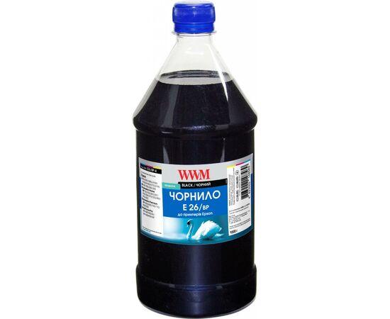Чернила WWM EPSON XP-600/XP-605/XP-7005 (Black Pigment) 1л (E26/BP-4)