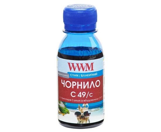 Чернила WWM Canon GI-490 100г Cyan (C49/C-2)
