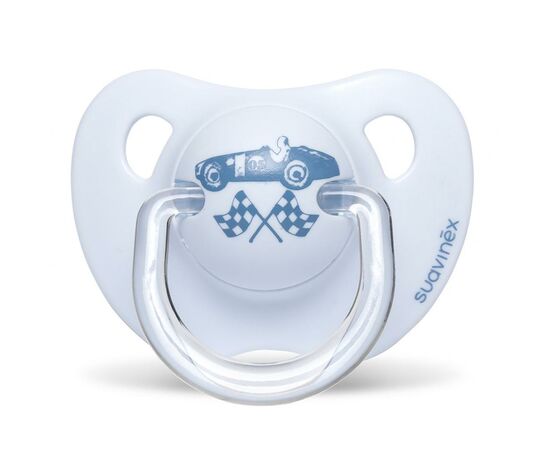 Пустышка Suavinex Истории детей 6-18 мес. 2 шт. голубая машинка (304395/1), изображение 2