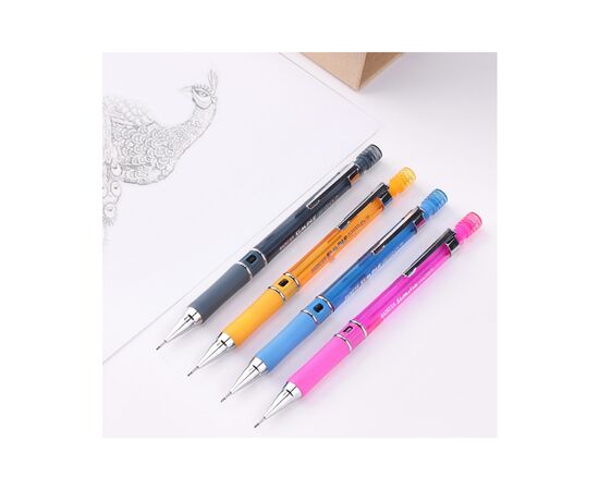 Карандаш механический Baoke НВ 0,7 мм, с гриппом, с ластиком, ассорти (PENCIL-BAO-ZD144), изображение 3 Карандаш механический Baoke НВ 0,7 мм, с гриппом, с ластиком, ассорти (PENCIL-BAO-ZD144), изображение 3