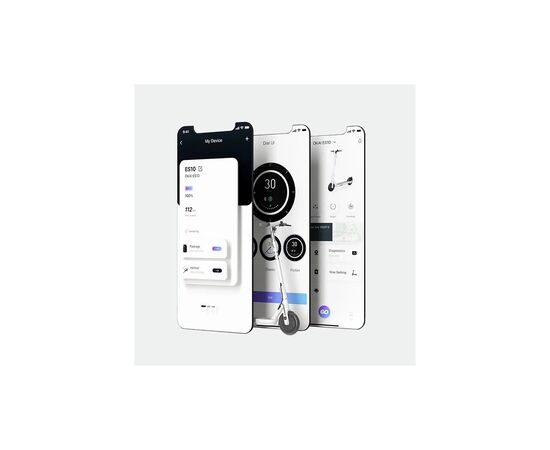 Электросамокат OKAI ES10-NEON Lite White (ES10-W), зображення 6 Электросамокат OKAI ES10-NEON Lite White (ES10-W), зображення 6