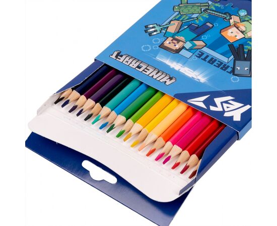 Карандаши цветные Yes 18 кол Minecraft (290715), изображение 2 Карандаши цветные Yes 18 кол Minecraft (290715), изображение 2