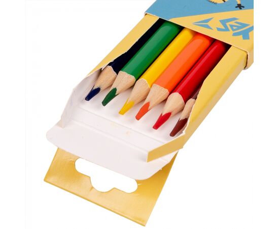 Карандаши цветные Yes Minions 6 кол (290711), изображение 2 Карандаши цветные Yes Minions 6 кол (290711), изображение 2