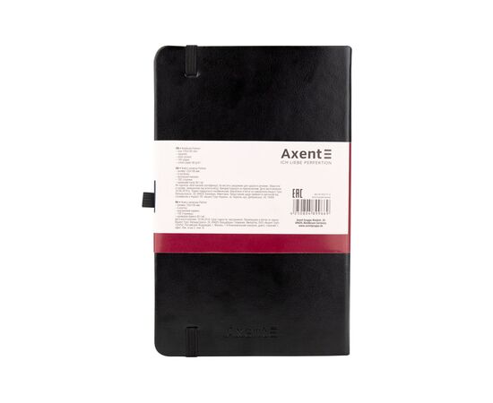 Блокнот Axent Partner Lux 125х195 мм 96 листов в клетку Черный (8202-01-A), изображение 3