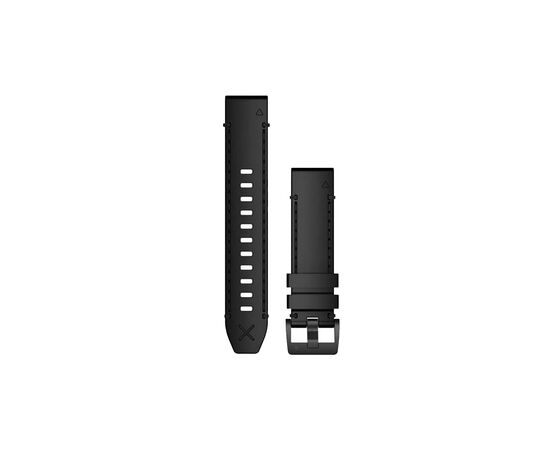 Ремінець до смарт-годинника Garmin MARQ, QuickFit 22m, Black Leather Strap (010-12738-19)
