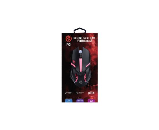 Мышка Piko FX31 USB Black (1283126489587), изображение 3 Мышка Piko FX31 USB Black (1283126489587), изображение 3