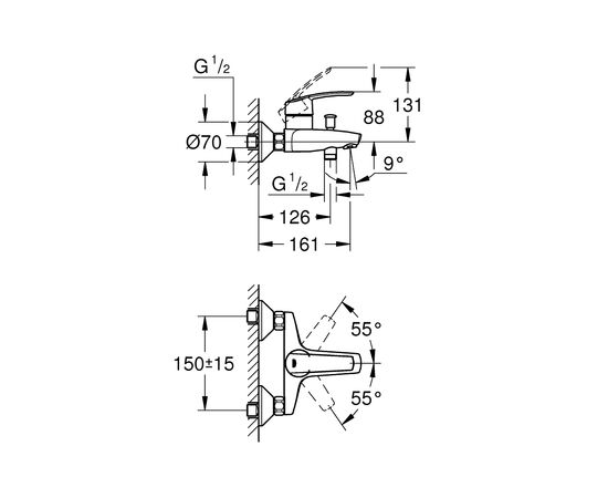 Смеситель Grohe 32278001 (CV031965), изображение 2 Смеситель Grohe 32278001 (CV031965), изображение 2