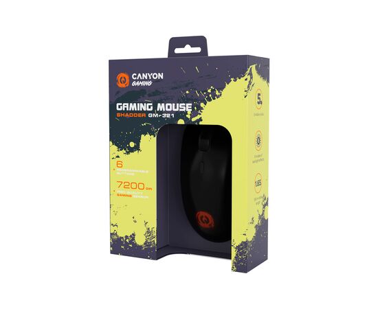 Мышка Canyon Shadder GM-321 USB Black (CND-SGM321), изображение 6 Мышка Canyon Shadder GM-321 USB Black (CND-SGM321), изображение 6