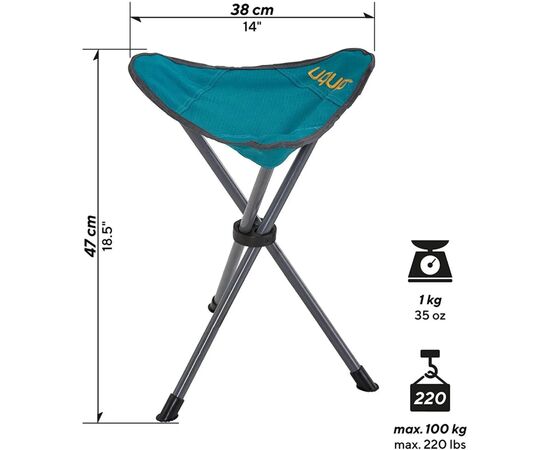 Стул складной Uquip Darcy Caribbean Blue (244019), изображение 5 Стул складной Uquip Darcy Caribbean Blue (244019), изображение 5