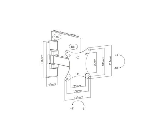 Кронштейн ITech LCD32B, изображение 2 Кронштейн ITech LCD32B, изображение 2