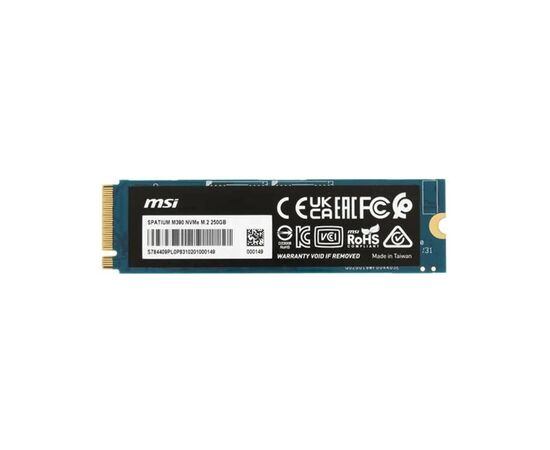 Накопитель SSD M.2 2280 250GB Spatium M390 MSI (S78-4409PY0-P83), изображение 6 Накопитель SSD M.2 2280 250GB Spatium M390 MSI (S78-4409PY0-P83), изображение 6