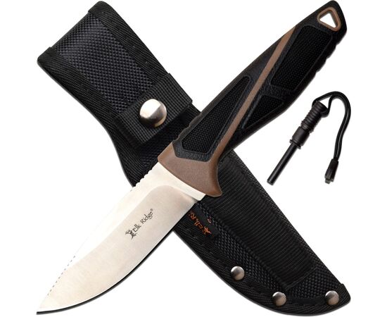 Нож Elk Ridge з кресалом Brown (ER-200-23BR)