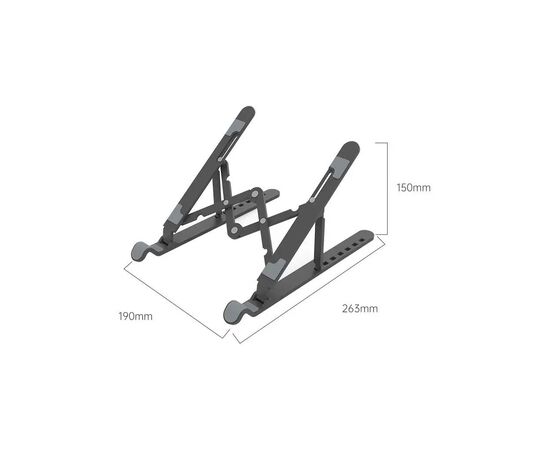 Подставка для ноутбука XoKo RM-C1000 Black (XK-RM-C1000-BK), изображение 4 Подставка для ноутбука XoKo RM-C1000 Black (XK-RM-C1000-BK), изображение 4