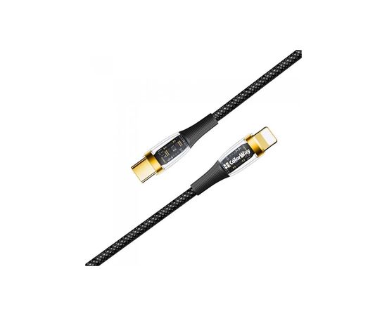 Дата кабель USB-C to Lightning 1.2m 3A 27W black ColorWay (CW-CBPDCL057-BK)