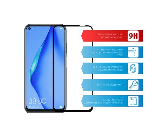 Скло захисне ACCLAB Full Glue Huawei P40 Lite (1283126508264), зображення 2 Скло захисне ACCLAB Full Glue Huawei P40 Lite (1283126508264), зображення 2