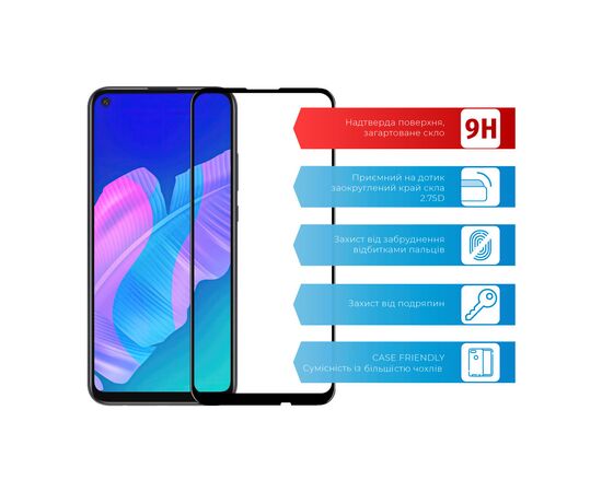 Скло захисне ACCLAB Full Glue Huawei P40 Lite E (1283126508271), зображення 2 Скло захисне ACCLAB Full Glue Huawei P40 Lite E (1283126508271), зображення 2