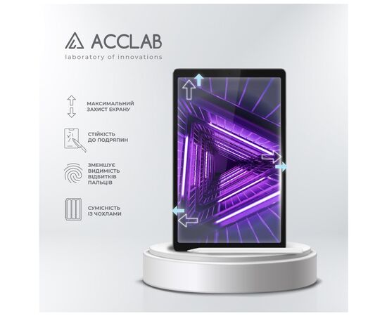 Скло захисне ACCLAB Full Glue Lenovo Tab M10 3rd/TB-328F 10.1" (1283126575648), зображення 3 Скло захисне ACCLAB Full Glue Lenovo Tab M10 3rd/TB-328F 10.1" (1283126575648), зображення 3