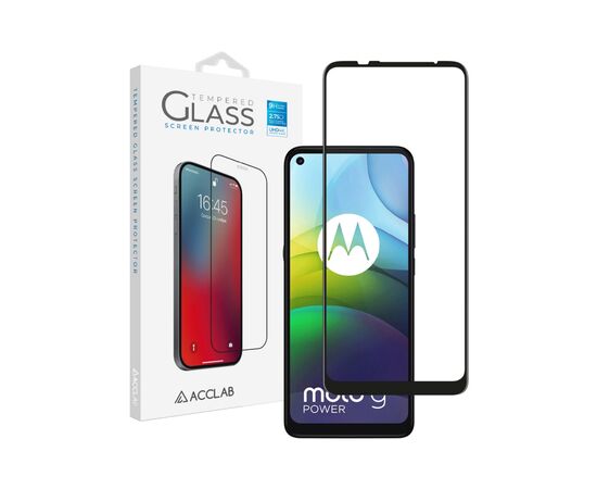 Стекло защитное ACCLAB Full Glue MOTO G9 Power (1283126513244)