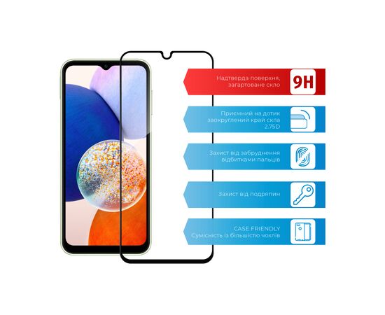 Скло захисне ACCLAB Full Glue Samsung A14 (1283126559747), зображення 3 Скло захисне ACCLAB Full Glue Samsung A14 (1283126559747), зображення 3